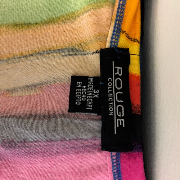 Women’s Rouge Collection Multicolored Duster Size 3X - Picture 14 of 15